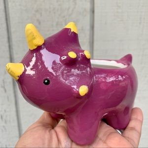 TYSON the Triceratops succulent planter pot NEW